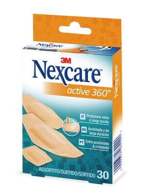 CEROTTO NEXCARE ACTIVE 360 GRADI 30PEZZI ASSORTITI - Farmaunclick.it