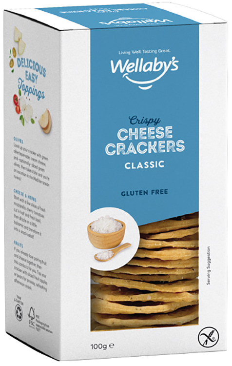 WELLABY'S CRACKERS CLASSIC CHEESE 100 G - Farmaunclick.it