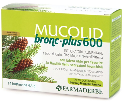 MUCOLID BRONC 600 PLUS 14 BUSTINE GRANULARE - Farmaunclick.it
