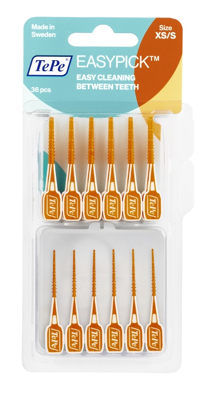 TEPE SCOVOLINI EASYPICK EXTRASMALL/SMALL ARANCIONE 36 PEZZI - Farmaunclick.it