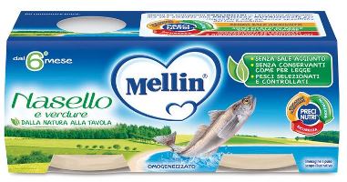 MELLIN OMOGENEIZZATO NASELLO 2 X 80 G - Farmaunclick.it