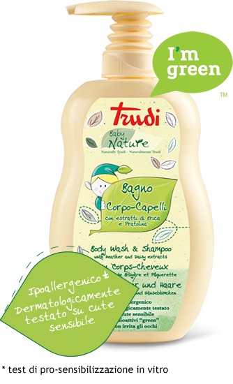 TRUDI BABY NATURE BAGNO CORPO CAPELLI 400 ML - Farmaunclick.it