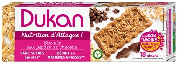 DUKAN EXPERT BISCOTTO CRUSCA GOCCE DI CIOCCOLATO 225 G - Farmaunclick.it