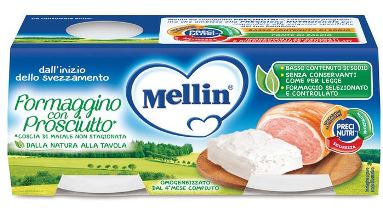 MELLIN BABY FORMAGGINO CON PROSCIUTTO 2 X 80 G - Farmaunclick.it