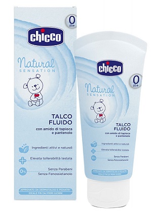 CHICCO TALCO FLUIDO NATURAL SENSATION 100 ML - Farmaunclick.it