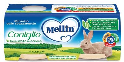 MELLIN OMOGENEIZZATO CONIGLIO 2 X 80 G - Farmaunclick.it