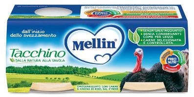 MELLIN OMOGENEIZZATO TACCHINO 2 X 80 G - Farmaunclick.it