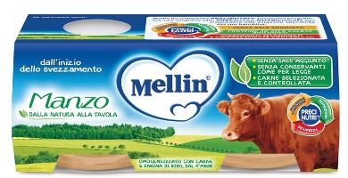 MELLIN OMOGENEIZZATO MANZO 2 X 80 G - Farmaunclick.it