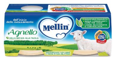 MELLIN OMOGENEIZZATO AGNELLO 2 X 120 G - Farmaunclick.it