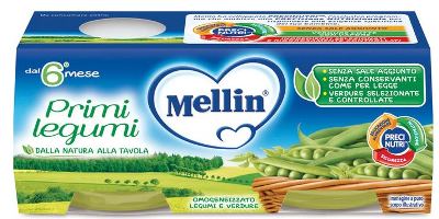 MELLIN OMOGENEIZZATO PRIMI LEGUMI 2 X 80 G - Farmaunclick.it