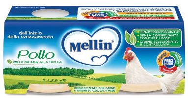 MELLIN OMOGENEIZZATO POLLO 2 X 80 G - Farmaunclick.it