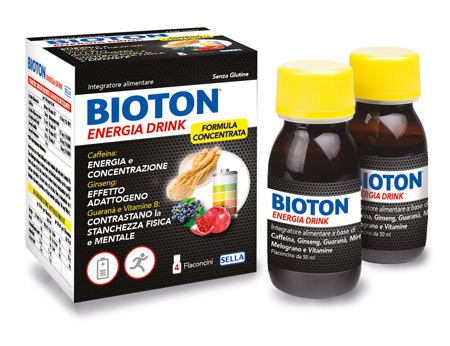 BIOTON ENERGIA DRINK 4 FLACONCINI X 50 ML - Farmaunclick.it