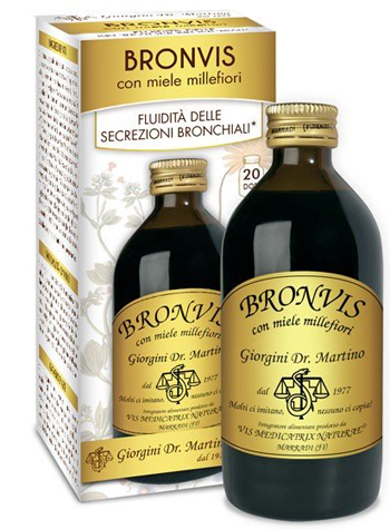 BRONVIS CON MIELE MILLEFIORI 200 ML - Farmaunclick.it