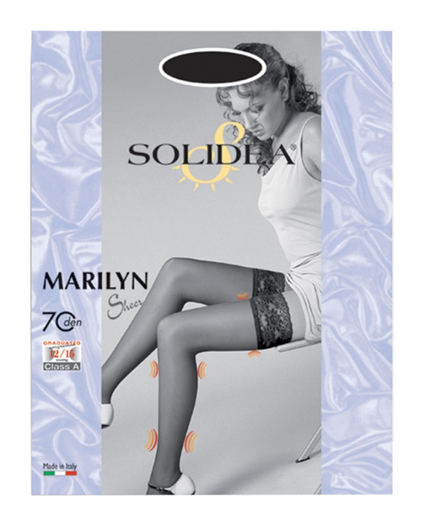 MARILYN 70 SHEER CALZA AUTOREGGENTE NERO 4XL - Farmaunclick.it