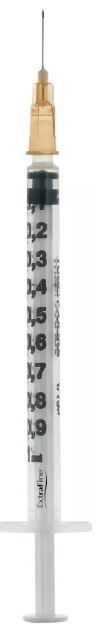 SIRINGA PER INSULINA EXTRAFINE TUB 1ML 100 UI AGO REMOVIBILE 26 GAUGE 0,45X12 MM 1 PEZZO - Farmaunclick.it