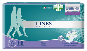 LINES SPECIALIS PANNOLONE A MUTANDINA MAXI MEDIA FARMA 20 PEZZI - Farmaunclick.it