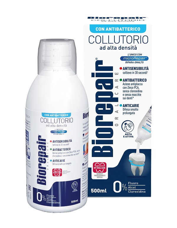 BIOREPAIR ORAL CARE COLLUTORIO ALTA INTENSITA' 3IN1 ANTISENSIBILITA', ANTIBATTERICO, ANTICARIE 500 ML - Farmaunclick.it