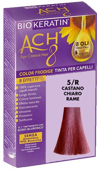 BIOKERATIN ACH8 COLOR PRODIGE 5/R CASTANO CHIARO RAME - Farmaunclick.it