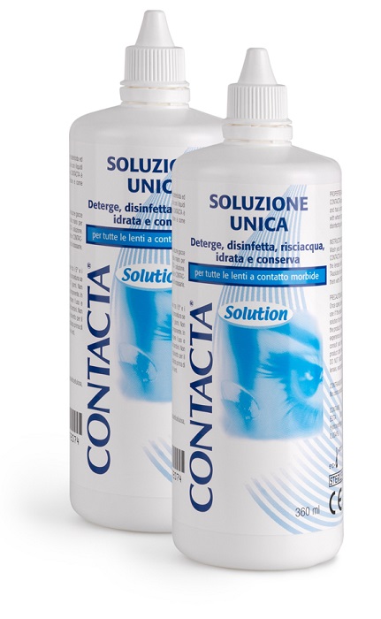 SOLUZIONE PER LENTI A CONTATTO CONTACTA 2 PEZZI 360 ML - Farmaunclick.it