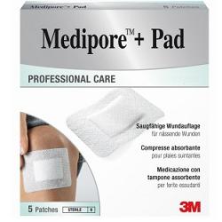 MEDICAZIONE MEDIPORE+PAD 10X10CM 5PEZZI - Farmaunclick.it