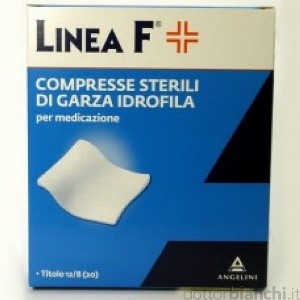 GARZA COMPRESSA IDROFILA LINEA F 12/8 10X10CM 50 PEZZI - Farmaunclick.it