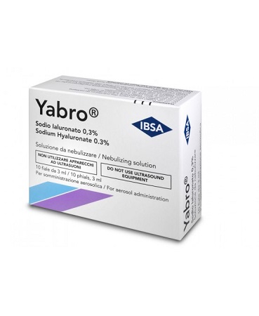 YABRO 10 FIALE 3ML ACIDO IALURONICO 0,3% SOLUZIONE PER NEBULIZZATORE - Farmaunclick.it