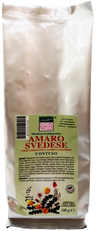 RAIHUEN ERBE SVEDESI CONTUSO PREPARATO PER AMARO SVEDESE 100 G - Farmaunclick.it