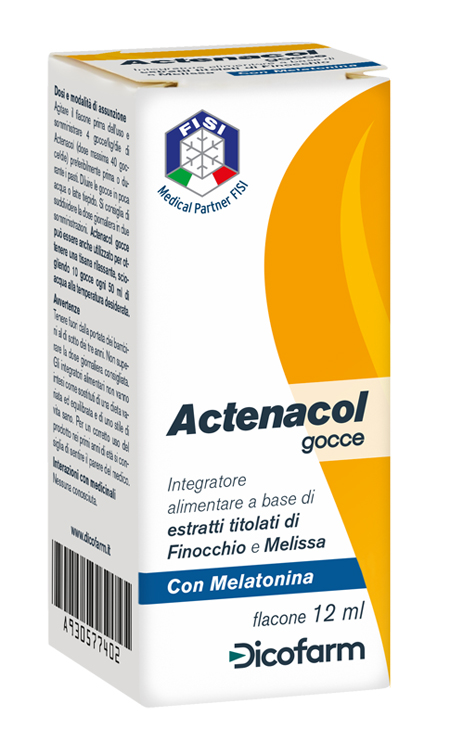 ACTENACOL GOCCE 12 ML CON MELATONINA - Farmaunclick.it