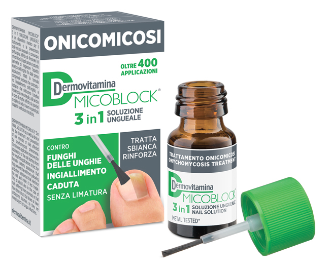 DERMOVITAMINA MICOBLOCK 3 IN 1 ONICOMICOSI SOLUZIONE UNGUEALE 7 ML - Farmaunclick.it