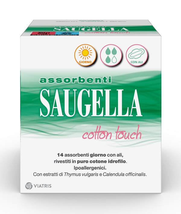SAUGELLA COTTON TOUCH ASSORBENTI GIORNO 14 PEZZI TAGLIO PREZZO - Farmaunclick.it