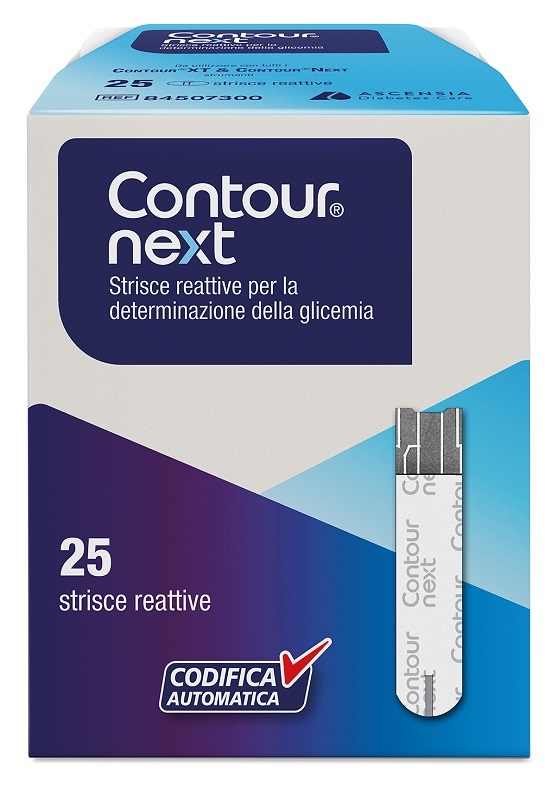 STRISCE MISURAZIONE GLICEMIA CONTOUR NEXT 25 PEZZI - Farmaunclick.it