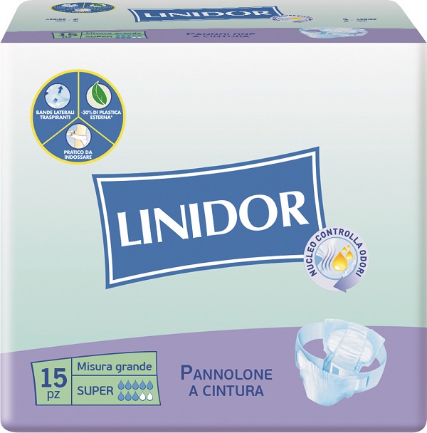 PANNOLONE LINIDOR PERFECT CARE SUPER A CINTURA MG 15 PEZZI - Farmaunclick.it