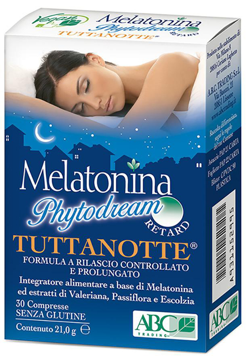 MELATONINA PHYTODREAM TUTTANOTTE RETARD 30 COMPRESSE - Farmaunclick.it