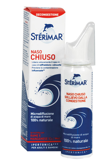 STERIMAR IPERTONICO NASO CHIUSO RAME E MANGANESE SPRAY 50 ML - Farmaunclick.it