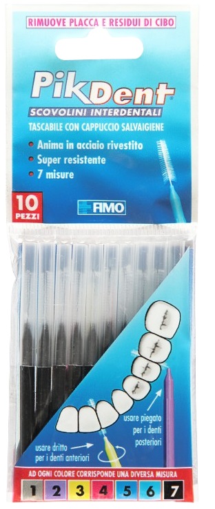 PIKDENT STUZZICOLINO 7 NE 10PZ - Farmaunclick.it