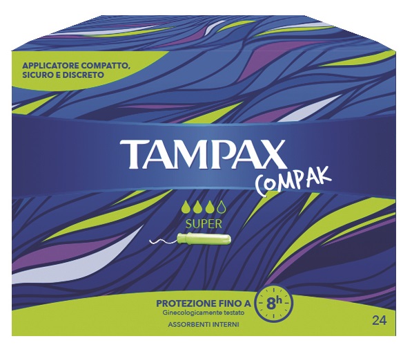 TAMPAX COMPAK SUPER 24 PEZZI - Farmaunclick.it