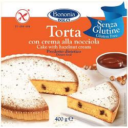 BONONIA TORTA ALLA CREMA DI NOCCIOLA SENZA GLUTINE 400 G - Farmaunclick.it