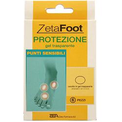 ZETAFOOT GEL TRASP PUNTI SENSIB 6PZ - Farmaunclick.it