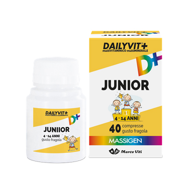DAILYVIT+ JUNIOR MULTIVITAMINICO E MULTIMINERALE 40 COMPRESSE - Farmaunclick.it