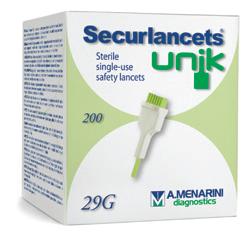 LANCETTE PUNGIDITO SECURLANCETS UNIK GAUGE 29 200 PEZZI - Farmaunclick.it