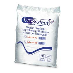 SACCA DI DRENAGGIO DA GAMBA PER INCONTINENZA UROSYSTEM TUBO 10 CM 30 PEZZI - Farmaunclick.it