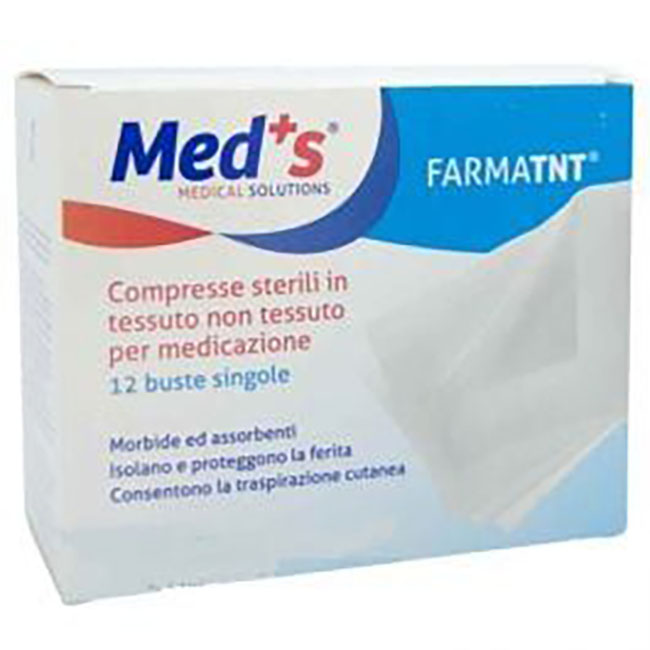 GARZA COMPRESSA MEDS TESSUTO NON TESSUTO 7,5X7,5 12 PEZZI PEEL OPEN - Farmaunclick.it