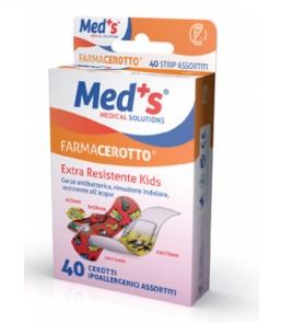 CEROTTO MEDS STRIPS KIDS IPOALLERGENICO ASSORTITI 40 PEZZI - Farmaunclick.it
