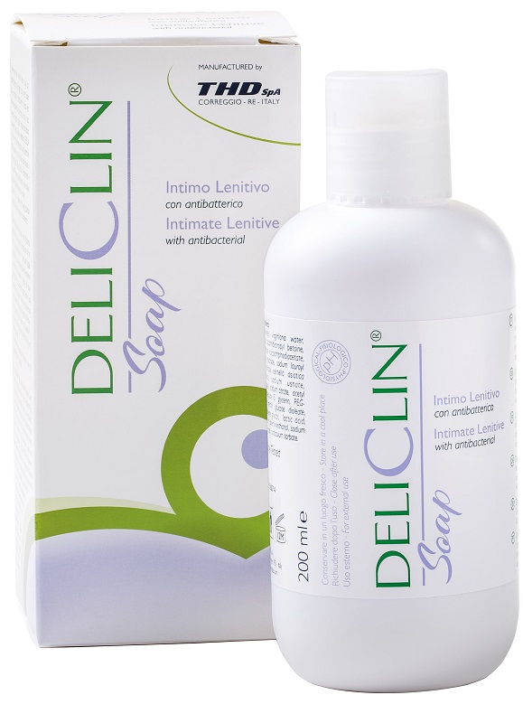 DELICLIN SOAP DETERGENTE INTIMO LENITIVO CON ANTIBATTERICO 200 ML - Farmaunclick.it