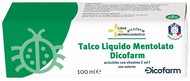 DICOFARM TALCO LIQUIDO MENTOLATO 100 ML - Farmaunclick.it