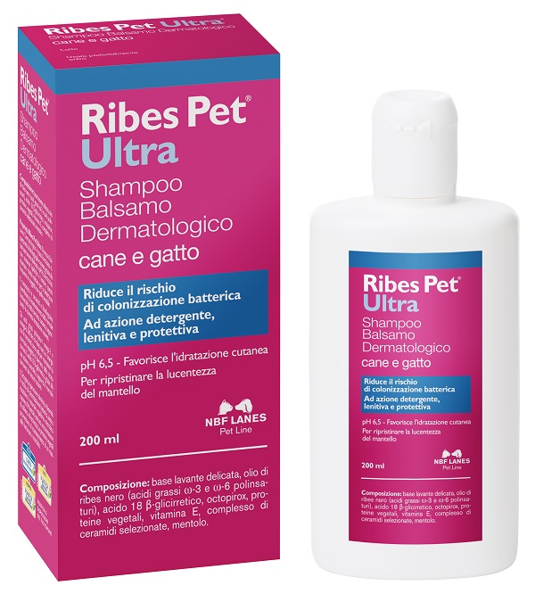 RIBES PET ULTRA SHAMPOO DERMATOLOGICO FLACONE 200 ML - Farmaunclick.it