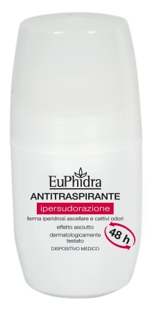 DEODORANTE IN EMULSIONE IN FLACONE ROLL-ON CON ASTUCCIO EUPHIDRA DEO ROLLON ANTITRASPIRANTE 50 ML - Farmaunclick.it