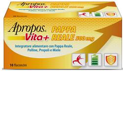 APROPOS VITA+ PAPPA REALE 500 MG 10 FLACONCINI 10 ML - Farmaunclick.it