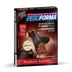 PESOFORMA BARRETTE DARK- FONDENTE AMABILE  12 X 31 G - Farmaunclick.it