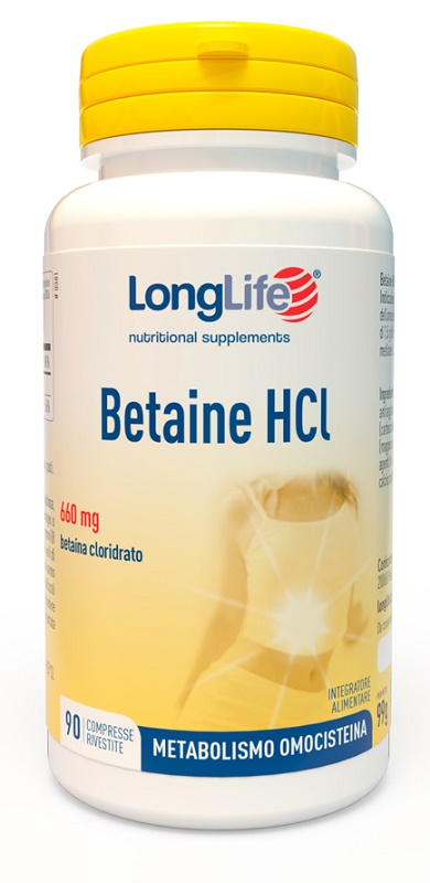 LONGLIFE BETAINE HCL 90 COMPRESSE - Farmaunclick.it